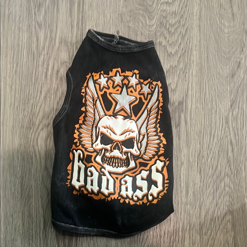 Bold Skull Graphic Dog Shirt